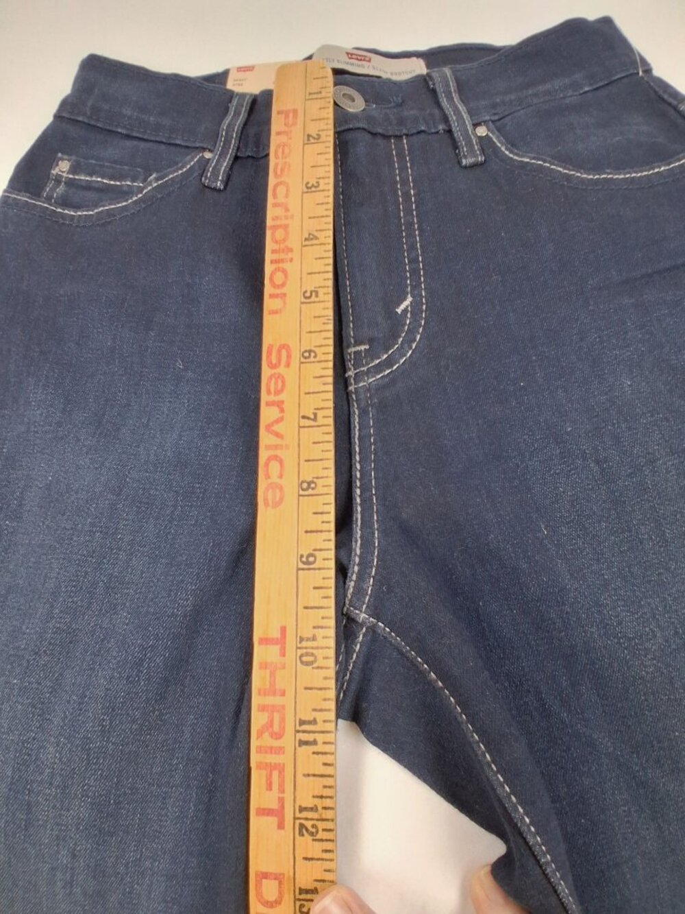 Levis Womens 512 Bootcut Perfectly Slimming Jeans 2M (24x31) Dark Wash Denim NWT - Picture 16 of 16